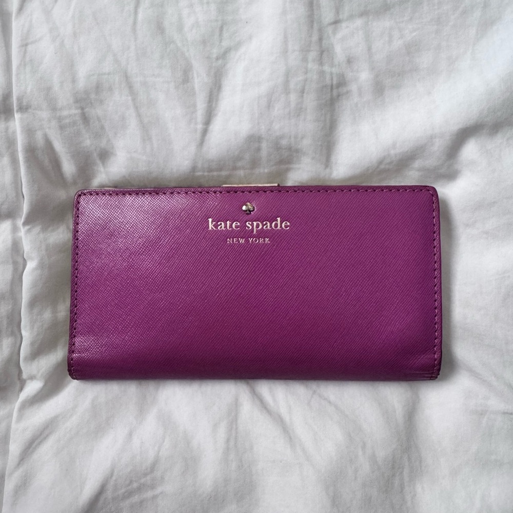 Kate Spade Stacy Large Wallet in Sugard Grape 🍇